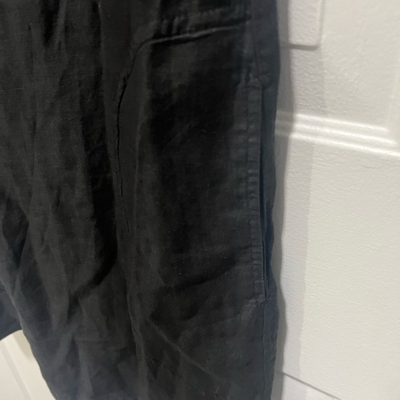 Velvet by Graham & Spencer for Anthropologie  Black Short Sleeve Linen Dress NWT - Picture 5 of 6